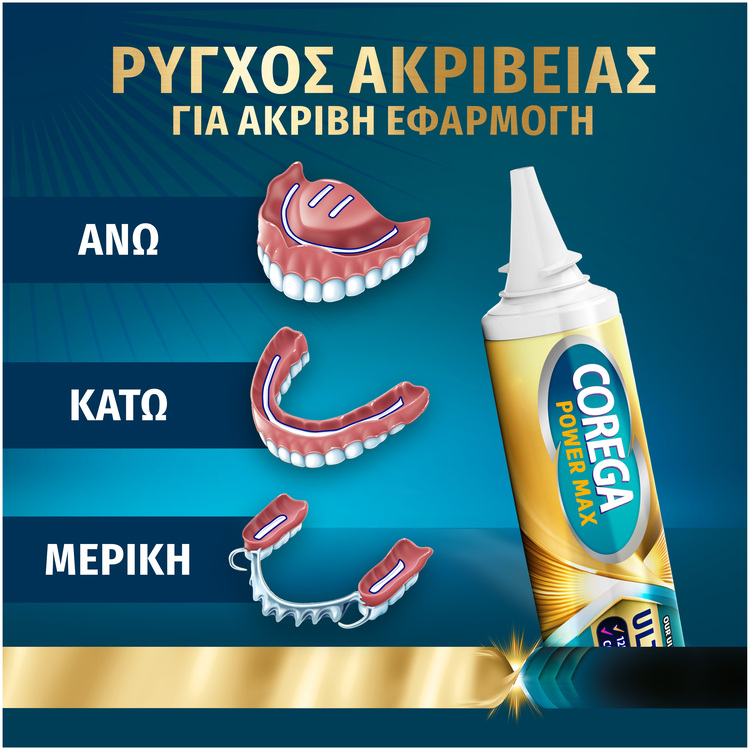 COREGA - Ultimate All-In-One Στερεωτική Κρέμα Τεχνητής Οδοντοστοιχίας - 40gr